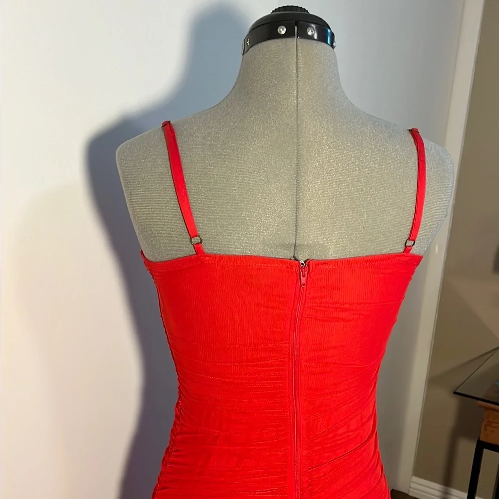 ❤️❤️❤️ Wild Fable Red Ruched Bodycon Dress - Picture 5 of 9